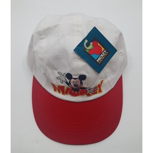 Vintage Mickey Unlimited Embroidered Mickey Mouse Strech Fit Hat Cap - New NWT - Picture 6 of 7